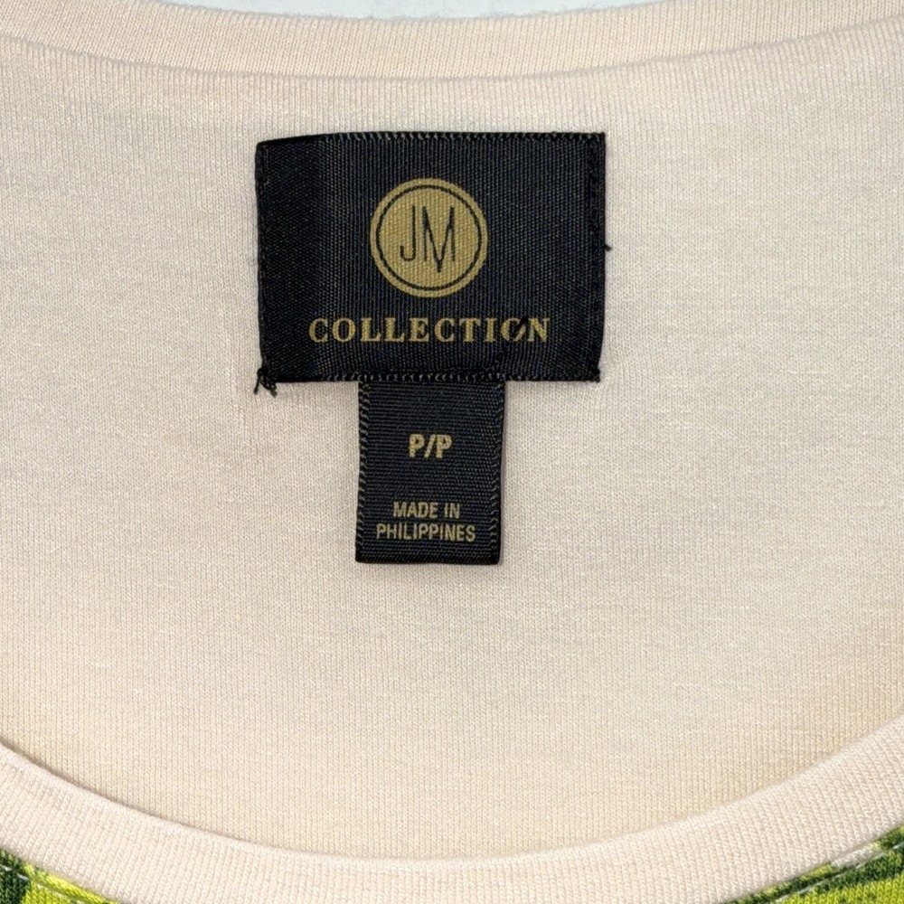 JM Collection Women‎ PP  Hawaiian Floral Palm Top Summer Beach Resortwear Vacay - Picture 3 of 7